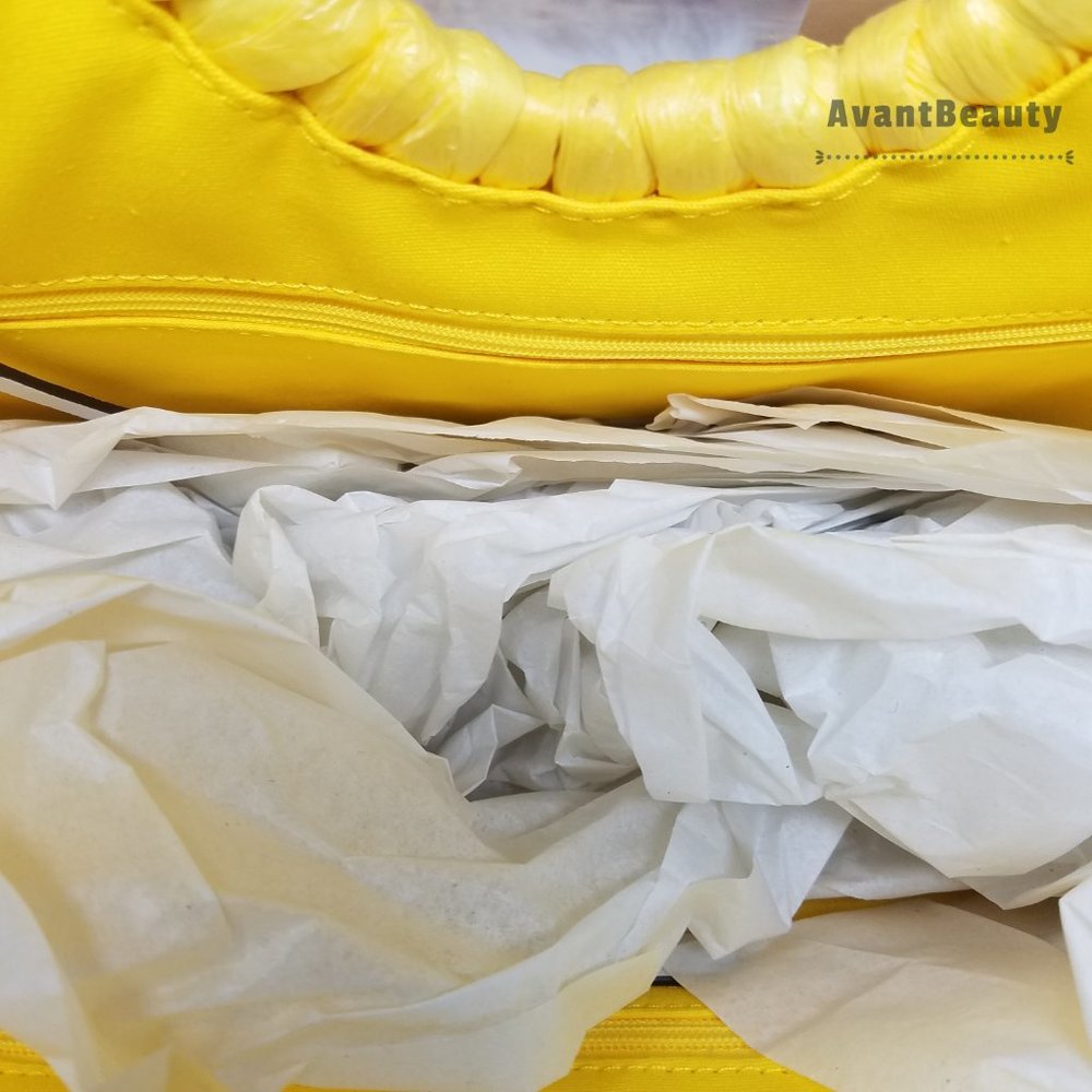 Kate Spade Picnic Perfect Lemon Medium Tote Yellow - Picture 7 of 13